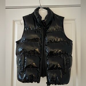 Steve Madden patent leather vest, size S-M